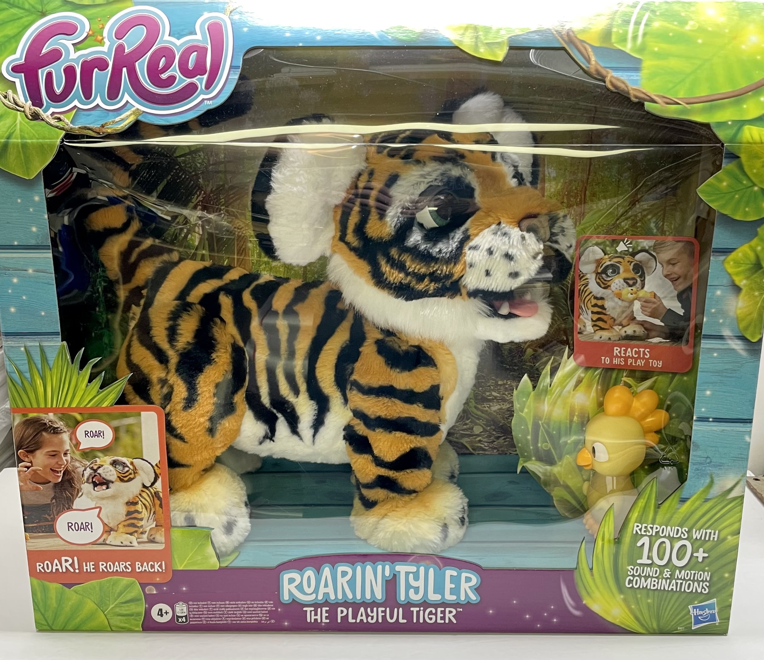 FurReal ROARIN' TYLER Talking Interactive Playful Tiger Electronic Plush Pet 