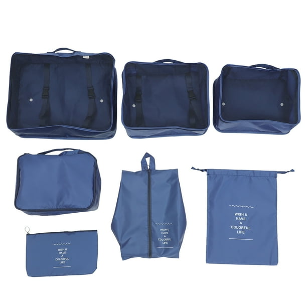 7 cubos de embalaje para viaje, bolsas organizadoras para accesorios de viaje y equipaje para exteriores.