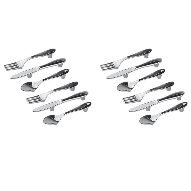 12 Piezas Cuchillo Cuchara Tenedor Cajón del Armario del Armario de Cocina Tire de Las Perillas de Las Manijas de 3 Pulgadas de Centro A Centro (Plateadas)