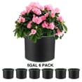 thumbnail image 2 of 6 Pack 5 Gallon Grow Bags Heavy Duty Aeration Fabric Pots Thickened Nonwoven Fabric Pots Plant Grow Bags With Handles For Low Stress Plant Training 2 of 10
