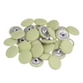 thumbnail image 1 of 50uds 32L Tela Paño Cubierto Botón 20mm Redondo Metal Vástago Costura Botones para Trajes Vestido Blusas, Crema Blanco, 1 of 5