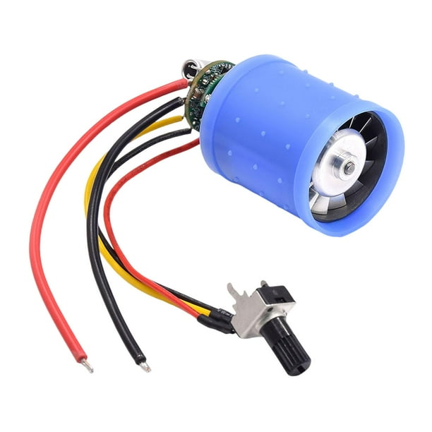 Mini ventilador con motor sin escobillas y impulsor de aluminio, eficiente, de alta velocidad, con conductos, para bricolaje. 7 V 24 V 120000 RPM