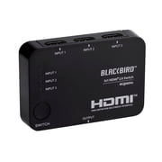 Monoprice Blackbird 4K 3x1 HDMI 2.0 Slim Switch - Black |4k @ 60Hz, HDCP 2.2 Compliant, HDR, Dolby TrueHD Support And IR Remote Control