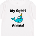 thumbnail image 4 of Inktastic Narwhal is My Spirit Animal Boys or Girls Long Sleeve Toddler T-Shirt, 4 of 5