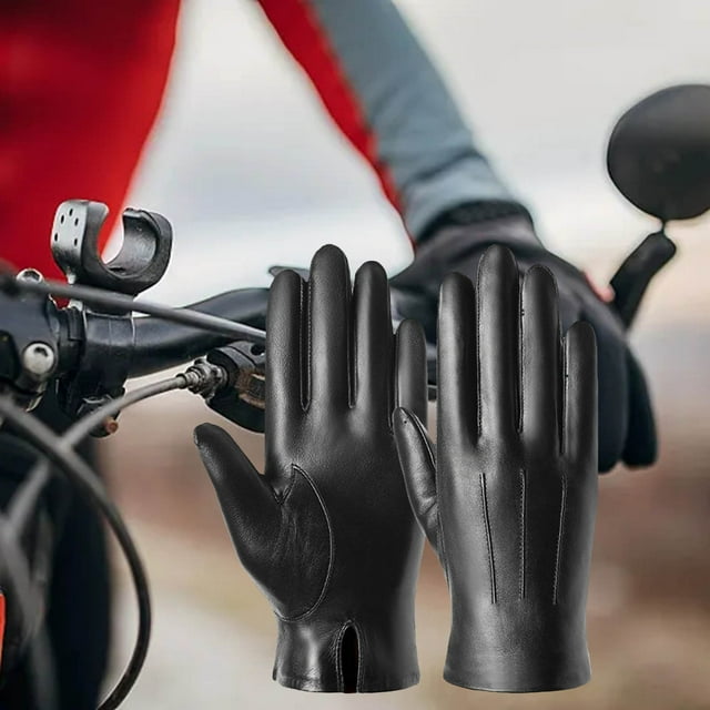 Leather Gloves For Men Winter Driving Leather Gloves Touchscreen Wool Lined Rubber Gloves Medium Nail Latex Gloves Work Gloves Disposable Gloves Medium Latex Gloves Small