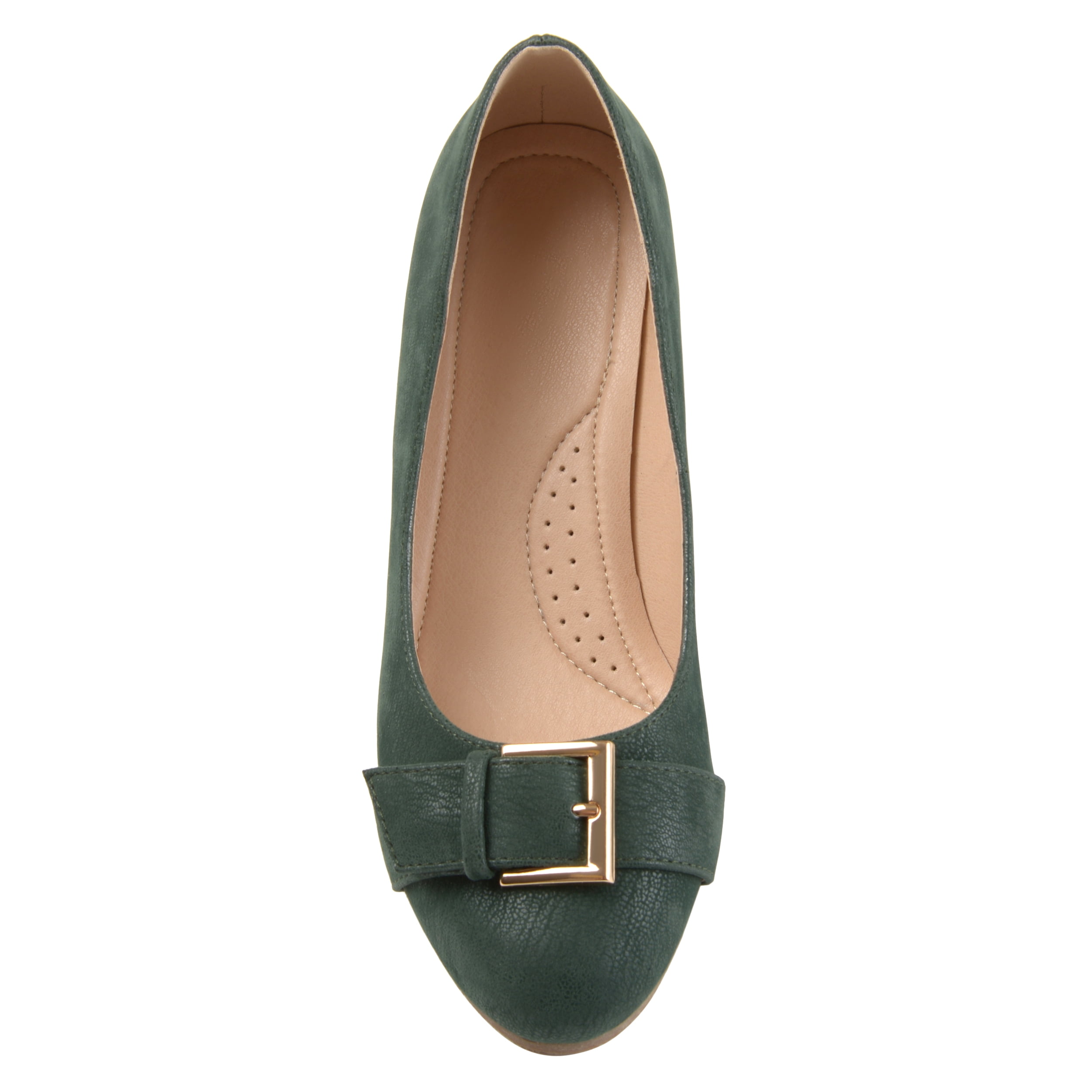 Journee Womens Graysn Comfort Insole Slip On Round Toe Wedge, Widths Available
