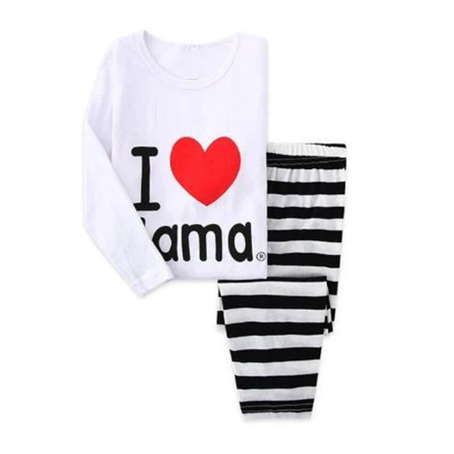 Pijamas con diseño de animales para niños, pijamas de frutas para bebés, ropa de dormir de manga larga, conjunto de ropa para niños, otoño e invierno, 2 piezas