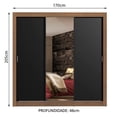 thumbnail image 3 of Ropero Closet Madesa Lyon Plus 3 Puertas con Espejos M/N, 3 of 5