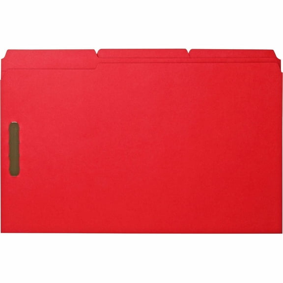 Business Source, BSN17221, Fastenener Folders, 50 / Box, Red