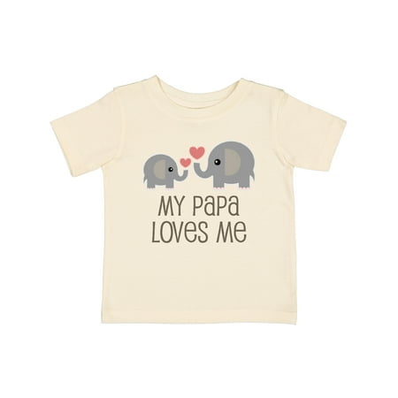 

Inktastic My Papa Loves Me Grandchild Gift Baby Boy or Baby Girl T-Shirt