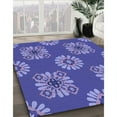 thumbnail image 3 of Ahgly Company Machine Washable Indoor Rectangle Transitional Purple Area Rugs, 5' x 7', 3 of 7
