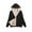Black, variant on Odeerbi Winter Coats for Women 2025 Faux Furry Coat Long Hoodies Tunic Warm Fleece Lined Zip Up Sweatshirt Jacket Coat Gray