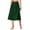 Green, variant on Arlun Women's High Waisted Button Front Midi Skirts Summer Solid Color Loose Fit Below Knee Flowy A-Line Skirt with Pockets 2026 Simple and Stylish Beach Casual Skirts XL