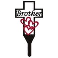 thumbnail image 4 of YAOMOBB Ground Stake Decorative Garden Stake Iron Stake with Hollow Out Rose Heart Letter Design for Cemetery, 4 of 7