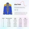 thumbnail image 7 of Yeahdor Girls Boys 60s British Sergeant Pepper Rock Band Pop-Star Jacket Tassels Long Sleeve Musician Shirt Royal Blue 12, 7 of 7
