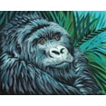 thumbnail image 2 of Vitaletti, Carolee 32x26 Gold Ornate Wood Framed with Double Matting Museum Art Print Titled - Jungle Monkey II, 2 of 4