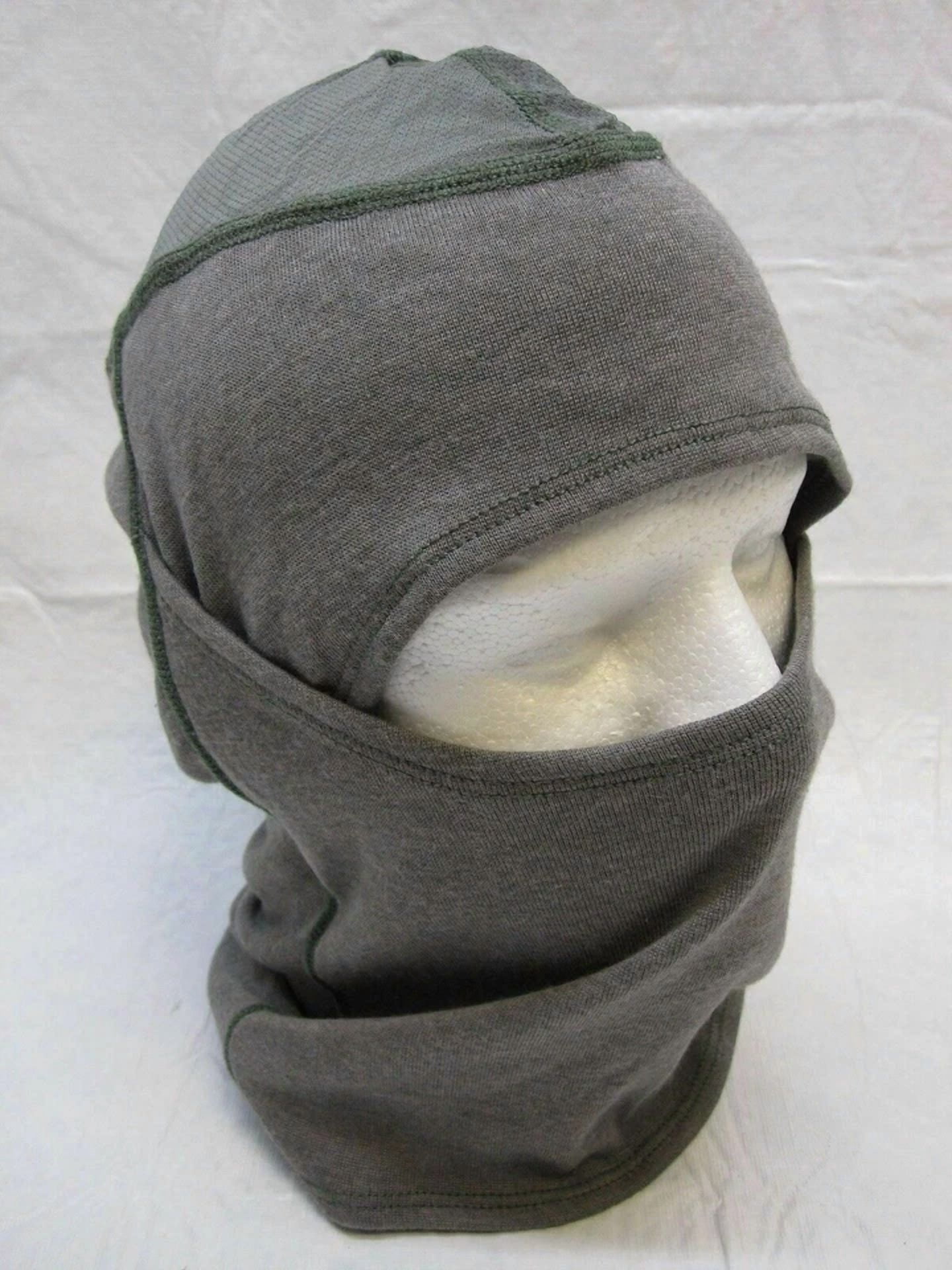 CIRCLE- Army Elite Issue Us Military Grey Balaclava Flash-Hood Fire Resistant Ski Mask