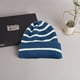thumbnail image 4 of Gorro de invierno con puños suaves, pompón, punto a rayas, calavera, holgado, gorro de esquí a rayas, 4 of 5