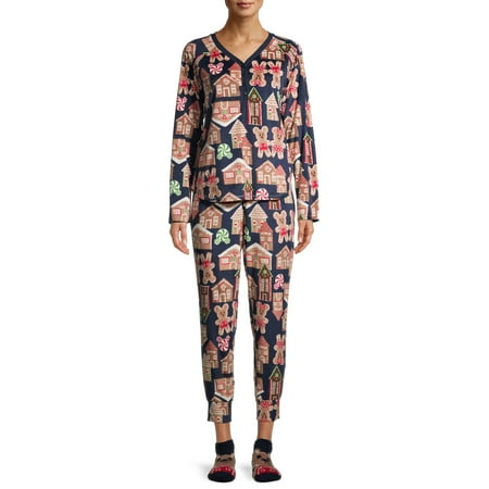 

Mickey Women s and Women s Plus 3-Piece Giftable Pajama Set with Socks