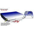 thumbnail image 2 of Skin Wrap for XBOX One X Console and Controller Smooth Fades White Blue, 2 of 3