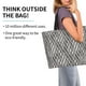 thumbnail image 2 of Fotbe Black White Stripes Bolsa Tote Estética de Lona con Estampado para Mujer - Bolsa Reutilizable de Hombro Casual para Vacaciones, Compras, Trabajo y Gimnasio, 2 of 8