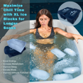 thumbnail image 5 of XL Ice Bath Ice Molds - 2-pack 15.4LBS Capacity Giant Ice Cube Molds - Cold Plunge Accessories - Silicone Ice Block Molds for Cold, 5 of 7