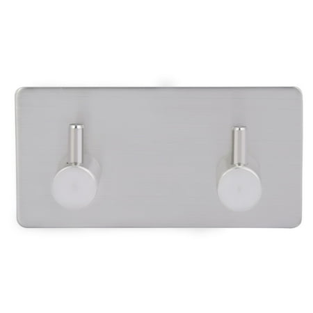 

2024 Adhesive Kitchen Bathroom Door Wall Clothes Bag Towel Key Stainless Steel Hook(#2)