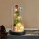 thumbnail image 5 of Árbol de Navidad con bola de nieve LED y luces - Mini adorno de escritorio para casa, oficina y decoración navideña, 5 of 6