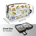thumbnail image 3 of Uemuo Orange Green Avocado Pattern Portable Toiletry Bags with Handle, Waterproof travel Make up Bags for Women, Large Capacity Travel Cosmetic Bags, 3 of 9