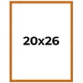thumbnail image 2 of 20x26 Honey Brown Real Wood Picture Frame Width 0.75 inches | Interior Frame Depth 0.5 inches |, 2 of 8