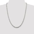 thumbnail image 2 of 925 Sterling Silver 5.6mm Diamond-cut Rope Chain 24 Inch, 2 of 7