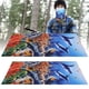 thumbnail image 5 of 2 uds motivo de peces bufanda elástica con protección solar diadema para exteriores protección facial Headwrap #10, 5 of 8