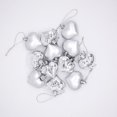 thumbnail image 2 of 12 Pcs Valentine's Day Plastic Ball Garland with Heart,Valentines Decorations,Heart Shaped Ball Pendant for Home Tree-Valentines Day Indoor Outdoor Home Fireplace Mantle Room Hanging Decor(Silver), 2 of 7