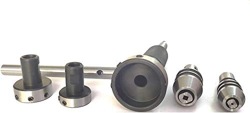 Lathe Tailstock Tap And Die Holder Set MT3 Shank Threading Tapping Kit 8 Pc Set 