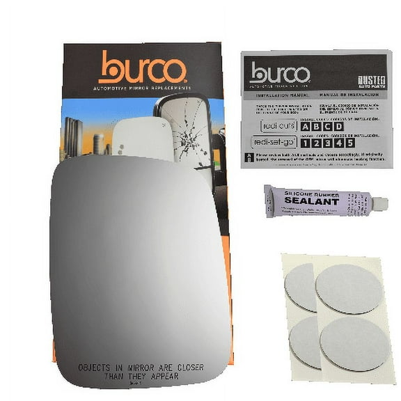 Fits 92-03 VW Eurovan Right Passenger Mirror Glass Lens w/Adhesive USA no Backing Plate