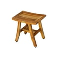 thumbnail image 4 of EcoDecors® Satori® 14" Teak Wood Shower Bench in EarthyTeak Finish, 4 of 10
