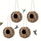 thumbnail image 4 of 2pcs/3pcs/4pcs Hummingbird Nest House, Ball Shape, Hand Woven Hummingbird Houses For Outdoor Garden Yard, 4 of 4