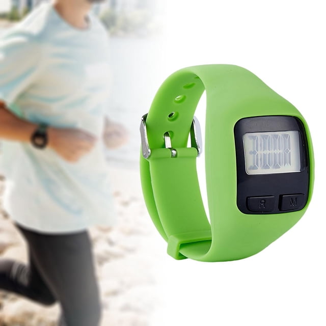 Reloj podómetro digital perfecl podómetro deportivo verde