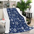 thumbnail image 2 of Christmas Blanket Santa Claus Deer Flannel Throw Blanket Soft Plush Snowman Blanket for Couch Sofa Bed Merry Christmas Home Decor 50x60”, 2 of 5