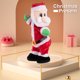 thumbnail image 5 of Cateissary Muñeco navideño de Papá Noel que canta, de juguete para niños, decoración navideña, adorno móvil con pilas, Adorable pie Kits de decoración para fiestas Cateissary HA008655-00B, 5 of 6