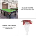 thumbnail image 4 of Vett 6pcs Billiard Pockets Leather Pool Snooker Table Replacement Nets Bags Kit, 4 of 4