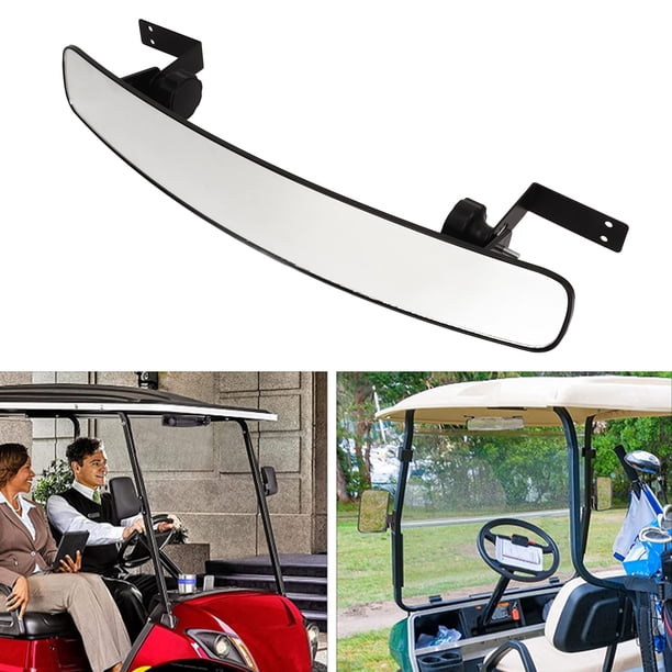 Espejo Retrovisor Central, Espejo Retrovisor Para Carrito De , Lente De Vidrio De Operación Simple, Universal Para Vehículos