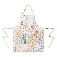 thumbnail image 2 of Pioneer Flower Floral Print Pattern Apron-Garden Aprons for Women with Pockets-Cotton Linen Waterproof Kitchen Cooking Gardening Aprons Adjustable for Kitchen,Cooking,BBQ and Salon 33x27 Inch, 2 of 7