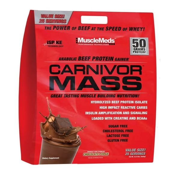 Muscle Meds Carnivor Mass, Chocolate, 10 Lb