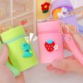 thumbnail image 3 of Primegos Storage Bag Cartoon Decor Earphone Keys Changes Coin Storage Bucket with Wrist Strap Zipper Closure Portable Keychain Bag Decoration Pendant, 3 of 8