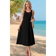 thumbnail image 4 of Wiholl Summer Dresses for Women Flowy Casual Midi Dress Beach Vacation Sundresses with Pockets, 4 of 9