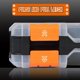 thumbnail image 2 of Caja de herramientas con tapa transparente, organizador de doble cara con 34 compartimentos., 2 of 5