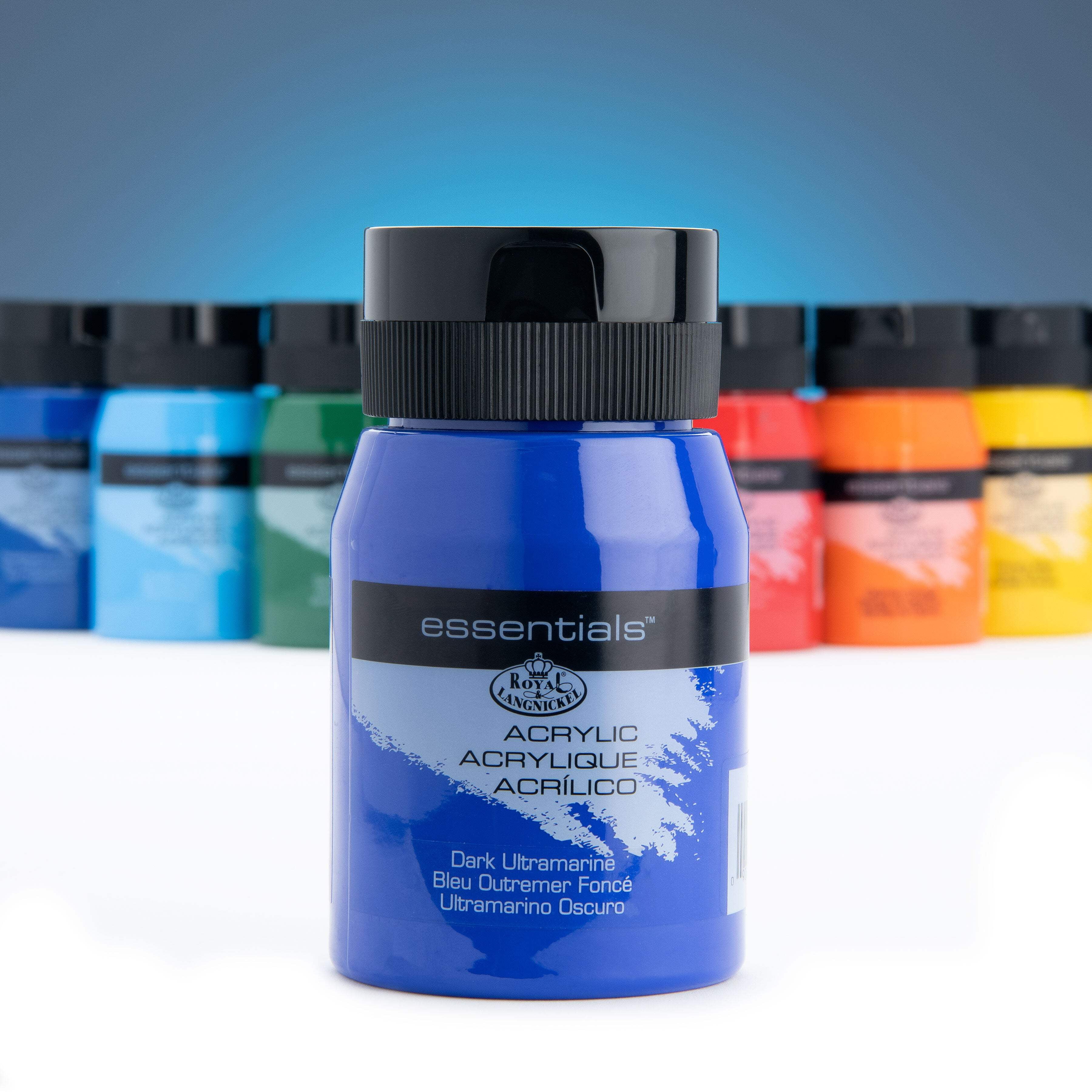 Royal & Langnickel 'Essentials' Acrylfarbe – Primärmagenta, 500 Ml, Deckend, Leuchtend, Für Viele Untergründe