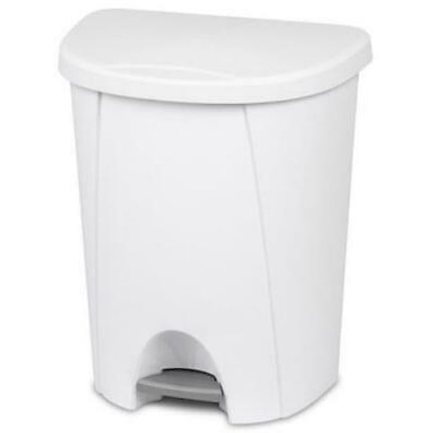 Sterilite 10948004 Step On Wastebasket 6.6 Gallon 25 Liter
