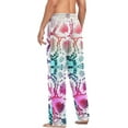thumbnail image 5 of Men's Pajama Pants with Pockets Sleepwear Lounge Pants Stretch Casual Colorful Snake Skin, 5 of 6